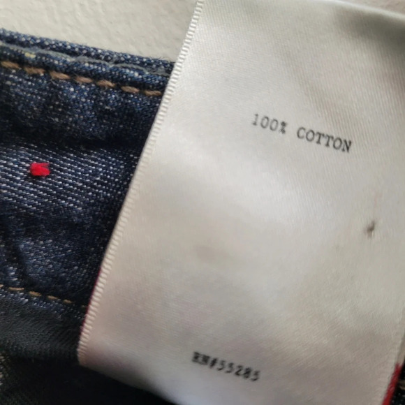 X2 Denim Cuffed Shorts / Darker Denim / Cotton / Size 10 - Picture 6 of 7